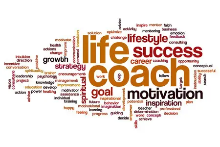 life coach concept word cloud background